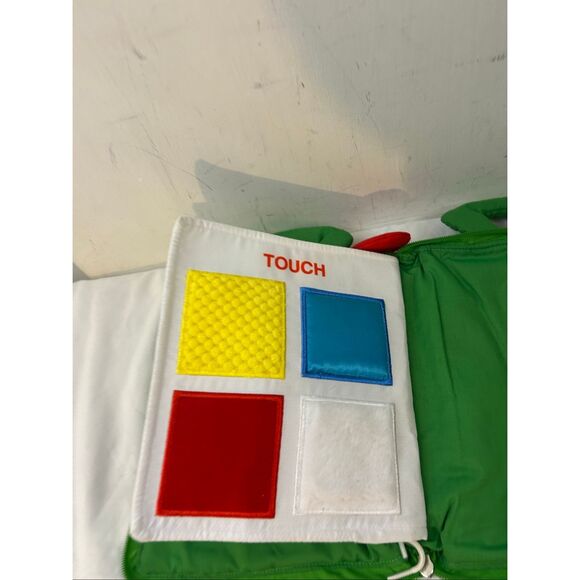 De moca Quiet travel book learning toy zipper green vintage - Picture 9 of 9